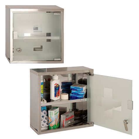 wall mounted medicine lockable cabinet